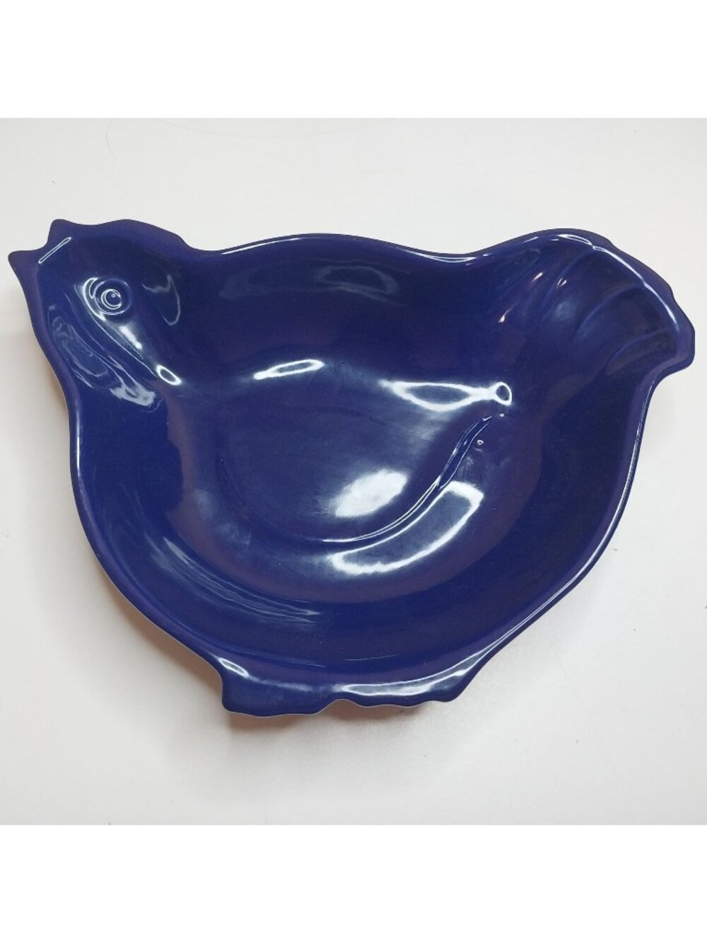 Cerutil Stoneware Blue Chicken Baking Serving Dish Portugal Hand Numbered